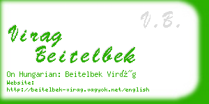 virag beitelbek business card